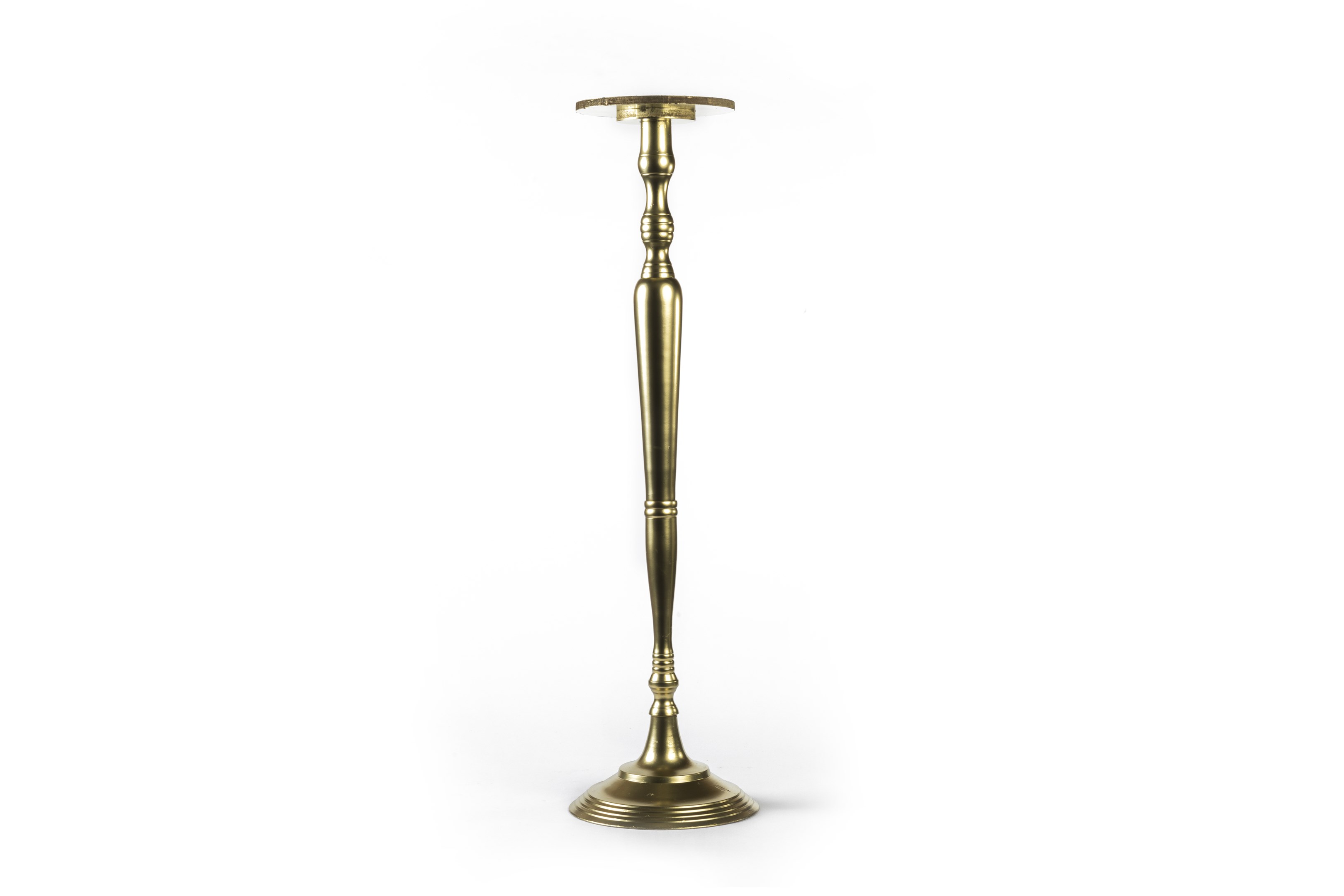Tall Gold Ornate Floral Stand 